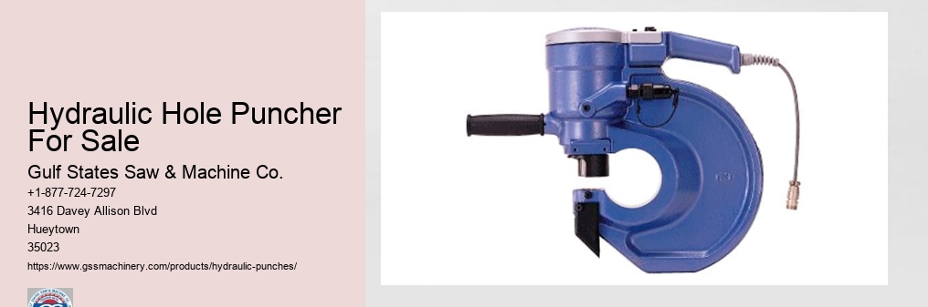 Hydraulic Hole Puncher For Sale